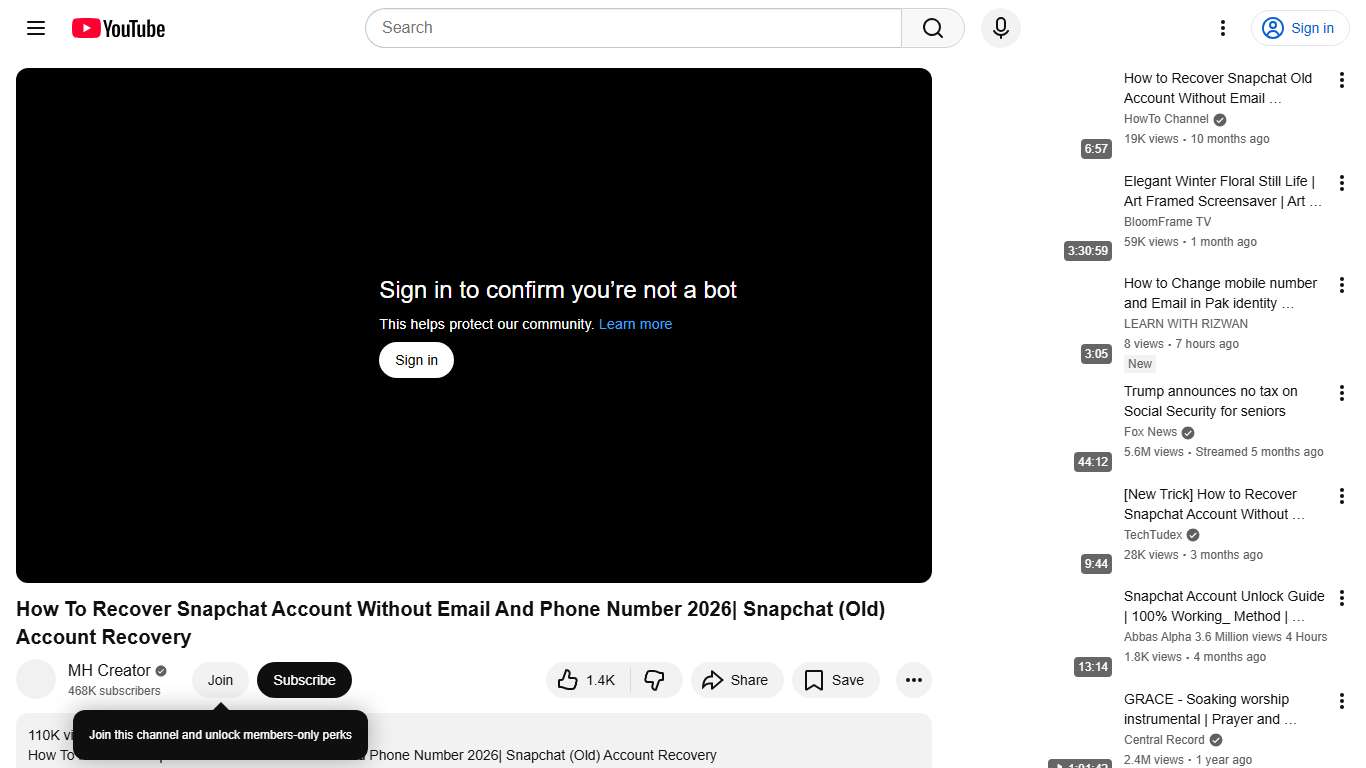 How To Recover Snapchat Account Without Email And Phone Number 2026| Snapchat (Old) Account Recovery - YouTube